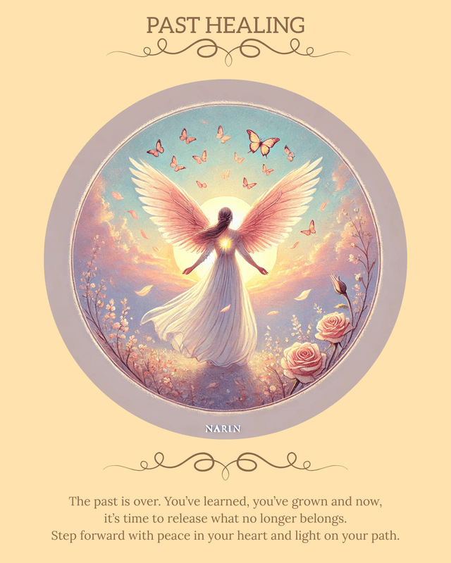 The Past Healing angel card