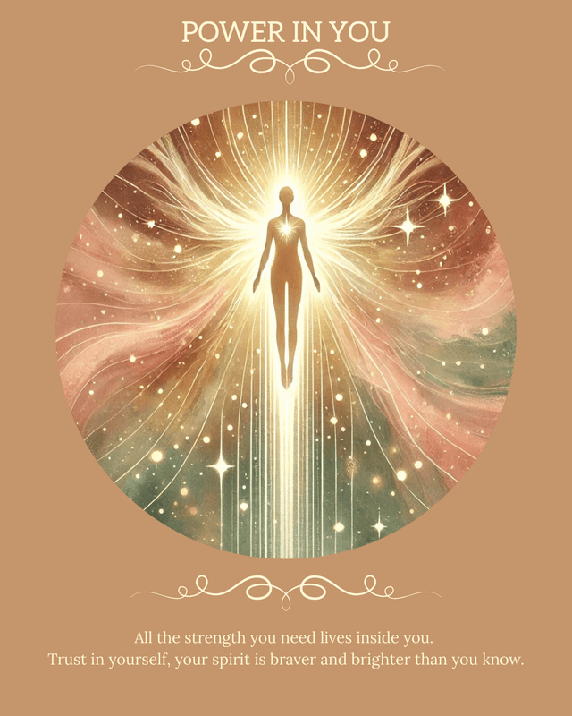 The Power in You angel card