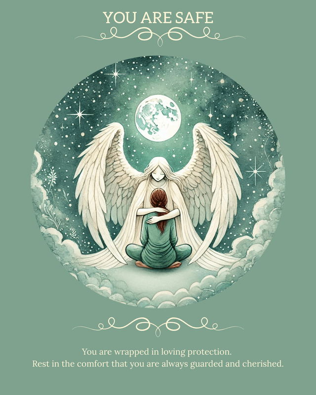 The You Are Safe angel card
