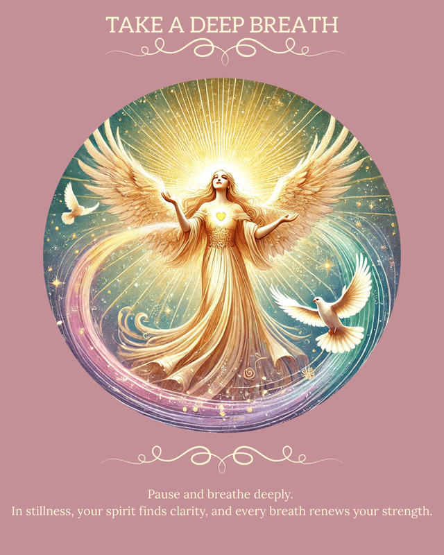 The Take a Deep Breath angel card