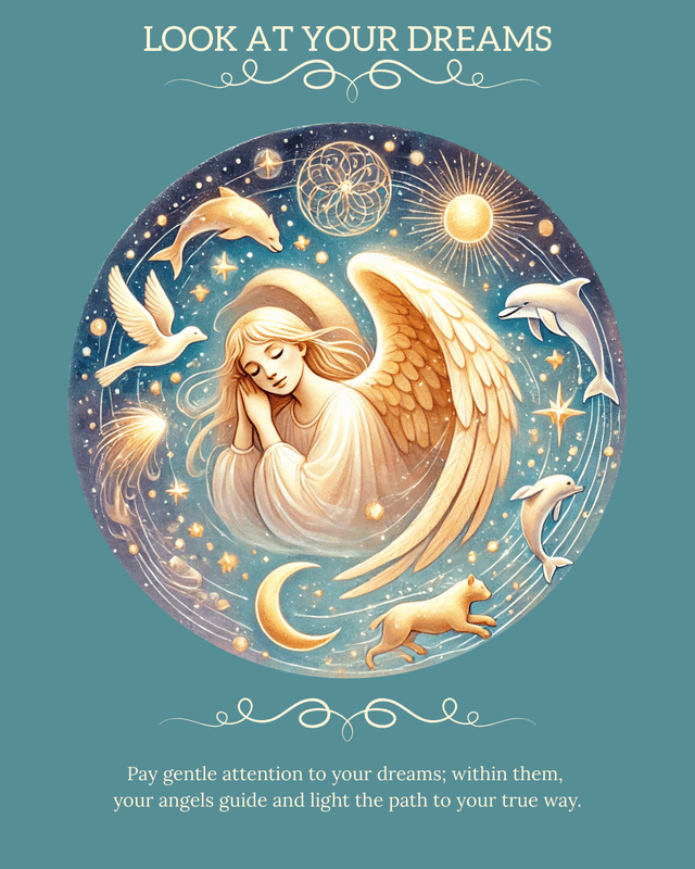 The Look at Your Dreams angel card
