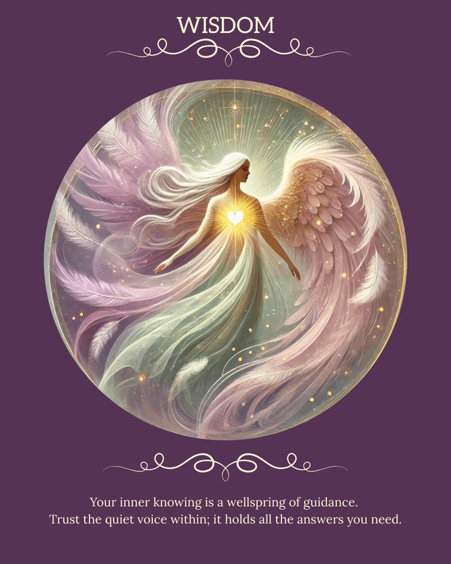 The Wisdom angel card