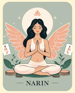 A face-down angel card