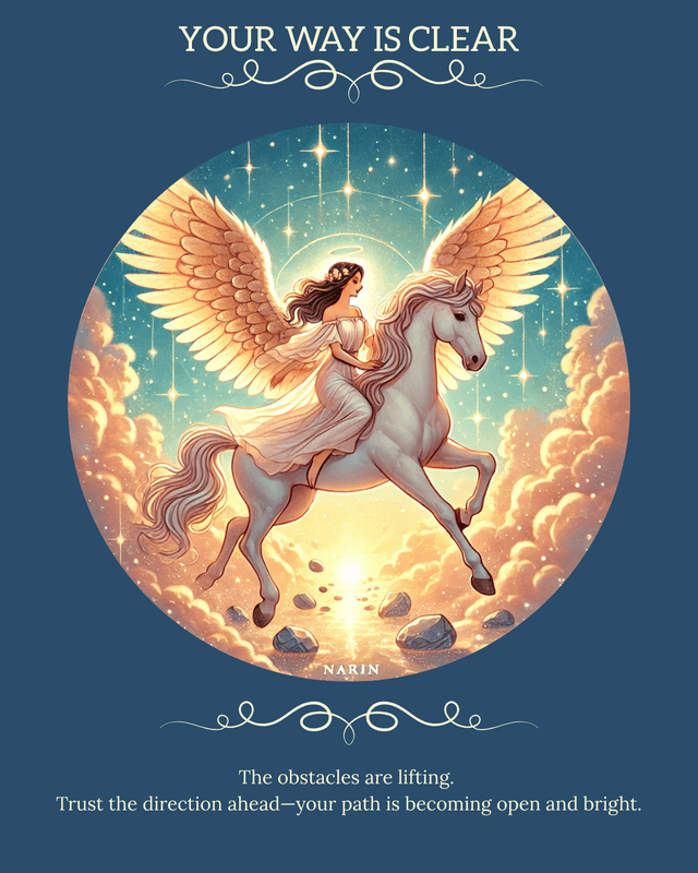 The Your Way Is Clear angel card